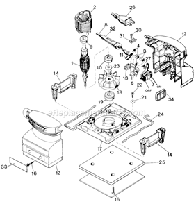 Part Location Diagram of 144983-07 DeWALT Switch Cover